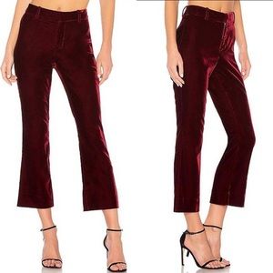 Derek Lam 10 Crosby Velvet Cropped Pants